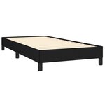 vidaXL Cadre de lit sans matelas noir 80x200 cm tissu