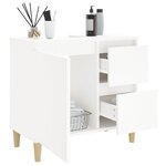 vidaXL Armoire de salle de bain blanc 65x33x60 cm bois d'ingénierie