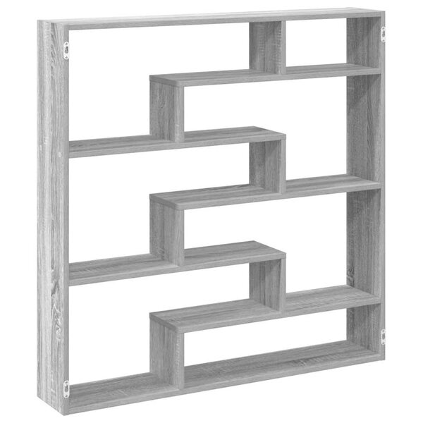 vidaXL Étagère cube murale 7 compartiments sonoma gris