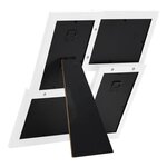 vidaXL Collage de cadres photo pour photo de 4x(10x15 cm) Blanc MDF