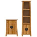 vidaXL Ensemble de meubles de salle de bain 2 Pièces bois de pin massif