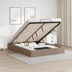 vidaXL Cadre de lit ottoman sans matelas cappuccino 140x190 cm