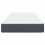 Matelas à ressorts ensachés vidaXL gris foncé Medium 90x200x20 cm en tissu