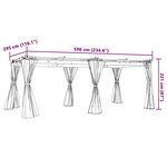 vidaXL Tonnelle avec rideaux anthracite 6x3 m acier