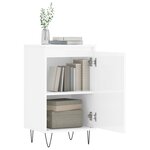 vidaXL Buffets 2 Pièces blanc brillant 40x35x70 cm bois d'ingénierie