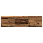 vidaXL Armoire TV avec LEDs avec tiroir Bois Ancien 162 x 34 x 40 cm