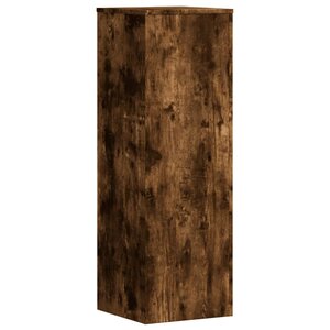 vidaXL Support pour plantes chêne fumé 33x33x100 cm bois d'ingénierie