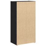 vidaXL Bibliothèque chêne noir 40x24x77 cm bois d'ingénierie