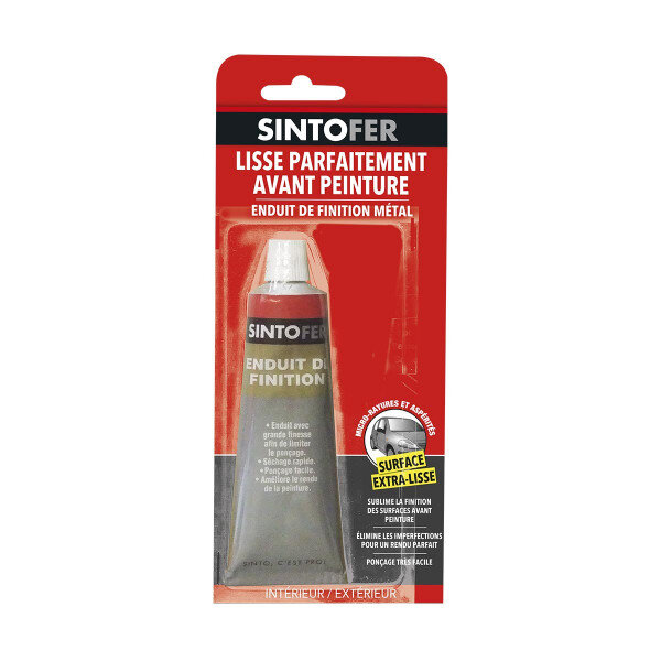 Tube enduit métal de finition pour carrosserie 90g sinto