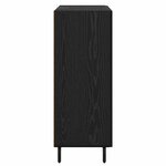 vidaXL Buffet Chêne noir 69 5 x 34 x 90 cm Bois d'ingénierie et fer