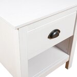 vidaXL Tables de chevet 2 Pièces Hill 46x35x49 5 cm Bois de pin solide