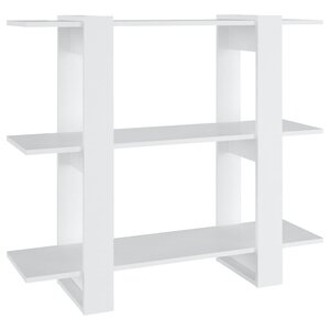 vidaXL Bibliothèque/Séparateur de pièce Blanc 100x30x87 cm