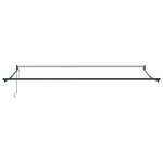 vidaXL Auvent rétractable anthracite et blanc 4x3 m tissu et aluminium