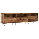vidaXL Meuble TV vieux bois 150x30x44 5 cm bois d'ingénierie