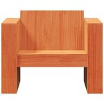 vidaXL Canapé de jardin cire marron 79x60x62 cm bois de pin massif