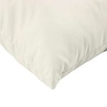 vidaXL Coussins de palette lot de 2 crème mélangé tissu