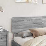 vidaXL Tête de lit Gris Sonoma 180 cm Bois d'ingénierie