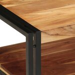 vidaXL Table basse 90x50x38 cm bois massif acacia