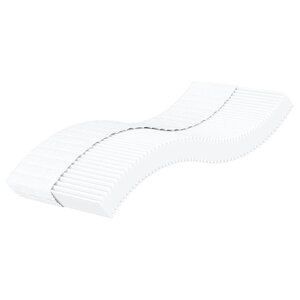 vidaXL Matelas en mousse blanc 90x210 cm dureté H2 H3