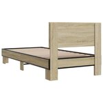 vidaXL Cadre de lit sans matelas chêne sonoma 75x190 cm