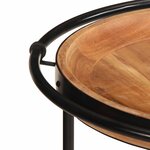 vidaXL Table d'appoint Ø55x60 cm bois massif d'acacia