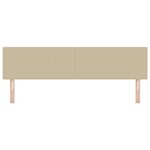 Tête de lit LED vidaXL Simple Design Vert Clair Gris 90 cm en Tissu Côtelé
