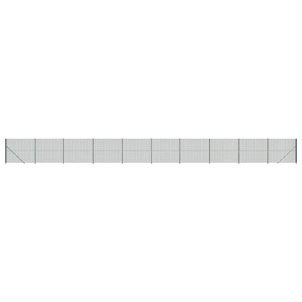vidaXL Clôture en treillis métallique avec bride vert 1 4x25 m