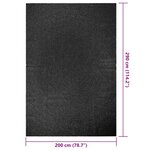 vidaXL Tapis ZIZUR 200x290 cm aspect de jute intérieur extérieur