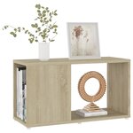vidaXL Meuble TV Chêne sonoma 60x24x32 cm Bois d'ingénierie