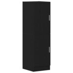 vidaXL Ensemble d'armoires de cuisine 3 Pièces noir bois d'ingénierie