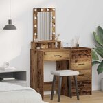 vidaXL Table de Toilette Marron 50 x 41 x 140 cm Bois d'ingénierie