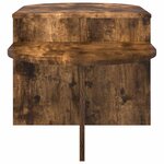 vidaXL Table basse Chêne fumé 100 x 50 x 40 cm Bois d'ingénierie