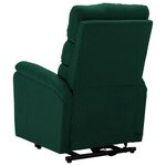 vidaXL Fauteuil Vert foncé Tissu