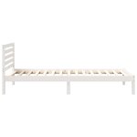 vidaXL Cadre de lit Blanc 100 x 210 cm Bois massif en pin