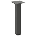 vidaXL Pieds de table basse 4 pièces Anthracite 30-32 cm Acier