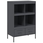vidaXL Buffet haut anthracite 68x39x101 5 cm acier