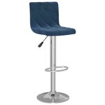 vidaXL Tabourets de bar lot de 2 bleu velours