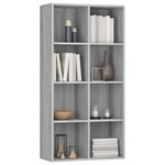 vidaXL Bibliothèque/Buffet Sonoma gris 66x30x130 cm Bois d'ingénierie
