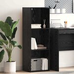 vidaXL Bibliothèque Chêne noir 40 x 30 x 114 cm Bois d'ingénierie
