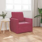 vidaXL Canapé-lit avec coussin Rouge bordeaux 74 x 77 x 81 cm Velours