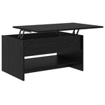 vidaXL Table basse Chêne noir 80 x 50.5 x 41.5 cm Bois d'ingénierie