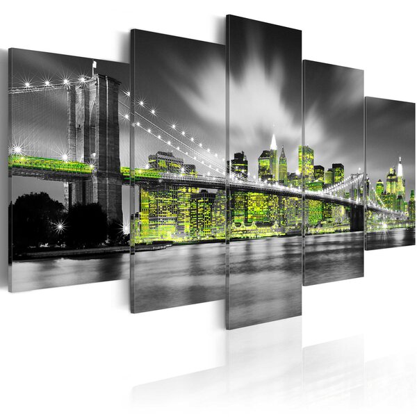 Tableau - lime soul of new york l x h en cm 100x50