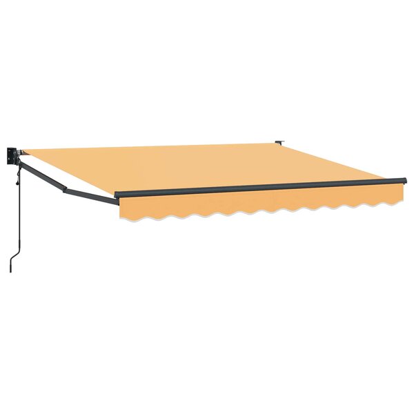vidaXL Auvent rétractable électrique Sable 100  Polyester et Aluminium