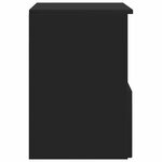 vidaXL Armoire de salle de bain Noir 30 x 35 x 50 cm Bois d'ingénierie