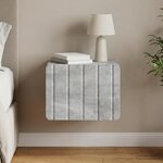 vidaXL Cabinet de chevet mural Gris béton 33 x 34 5 x 24 cm
