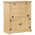 vidaXL Armoire à vin Corona 97x45x114 cm bois de pin massif