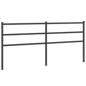 vidaXL Tête de lit de remplacement métal noir 193 cm
