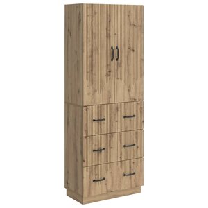vidaXL Ensemble de Meubles 2 Pièces Chêne artisanal 66 x 34 5 x 87 cm