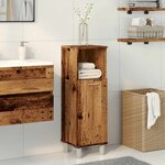 vidaXL Armoire de salle de bain vieux bois 30x30x95 cm bois ingénierie
