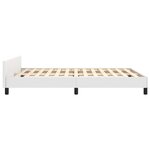 vidaXL Cadre de lit sans matelas blanc 140x200 cm similicuir